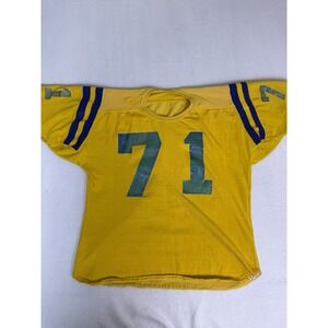 True Vintage 50s Economy Auto Sporting Goods Durene Football Jersey #71